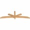 Ekena Millwork Alberta Smooth Timber Gable Bracket, Western Red Cedar, 84"W x 28"H x 3 1/2"D x 3 1/2"F, 8/12 Pitch GBW084X28X0404ALB00SWR - alternate 5